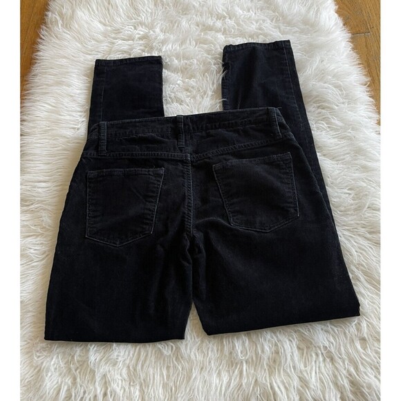 Helmet Lang Size 25 Black Skinny Straight Leg Corduroy Pants 28x26.5 - Picture 5 of 12